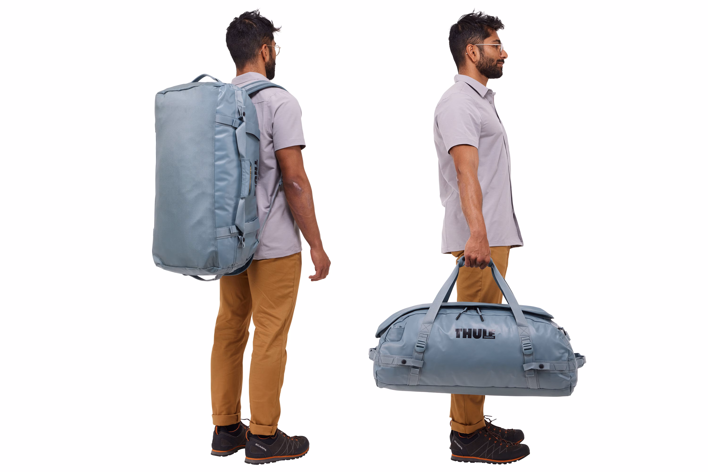 Thule Chasm 70L duffel pond gray