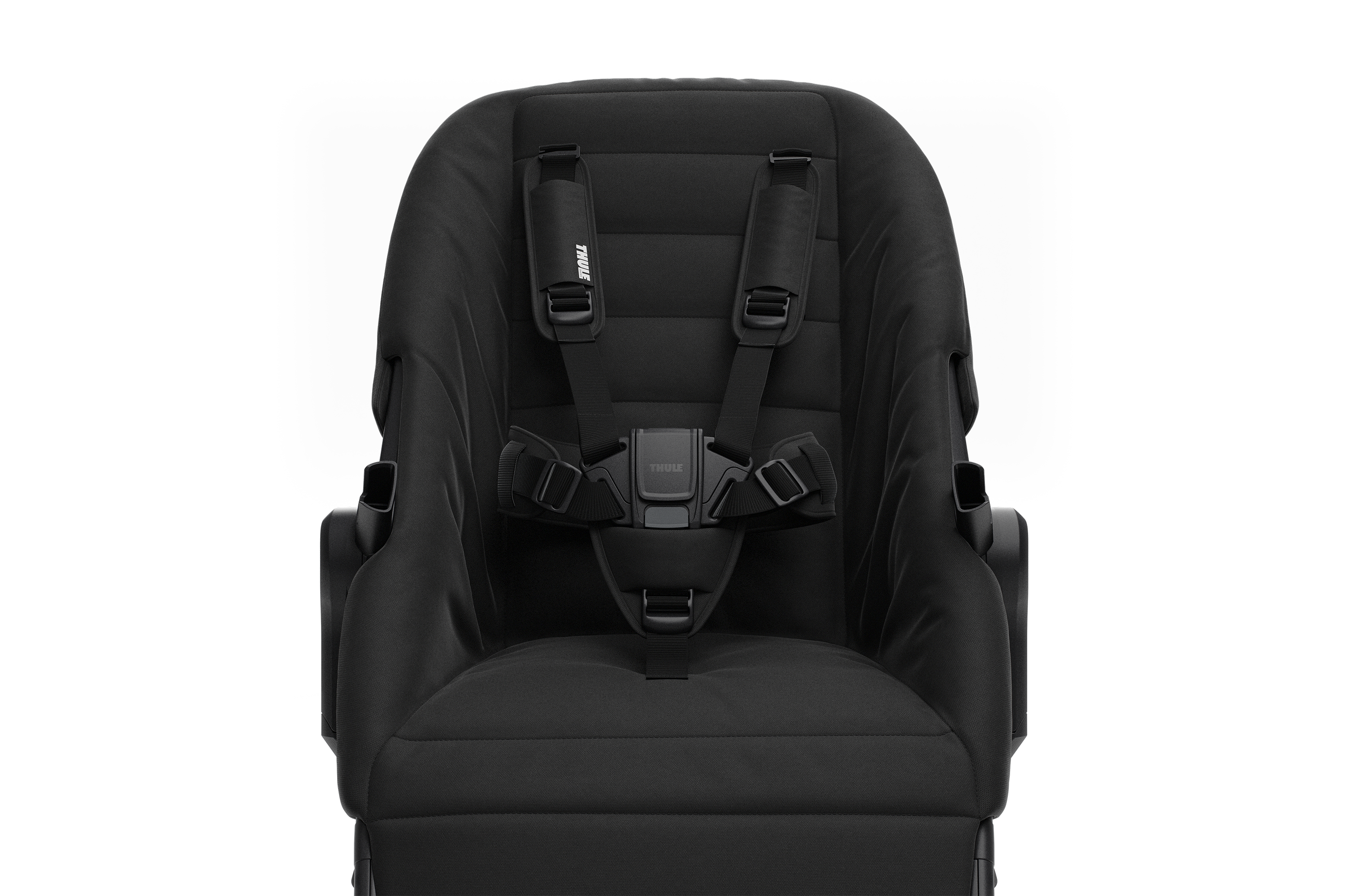 Thule Urban Glide reversible seat feature - Comfy and safe with magnetic buckle