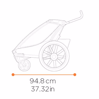 Thule Chariot Cross single 2 dimensions