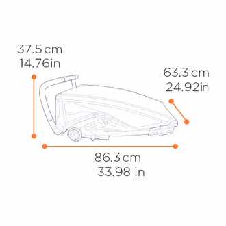 Thule Chariot Sport single 2 dimensions