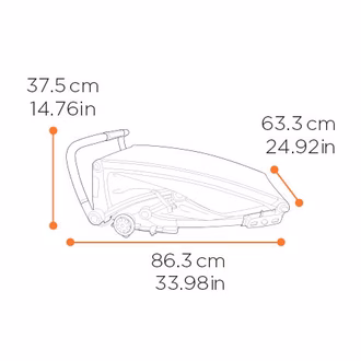 Thule Chariot Cross single 2 dimensions