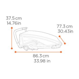 Thule Chariot Sport double 2 dimensions
