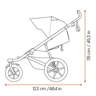 Thule Urban Glide 3 side dimensions