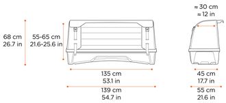 Thule Onto 2 for EasyFold 3 909200 dimension tech spec