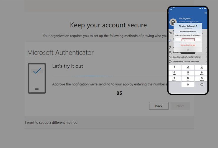 Enter the number on your screen.