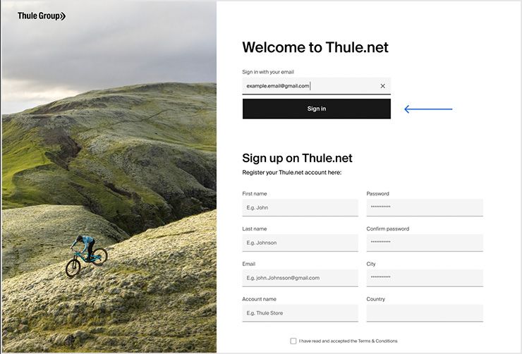 Click sign in.